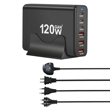 120W GaN 6-Port USB-C Charger