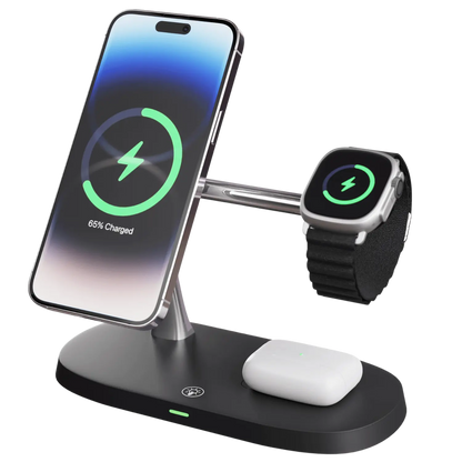 3 in 1 Magnetic Charger with Free Plug & Screen Protector