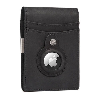 AirTag Leather Flip Wallet
