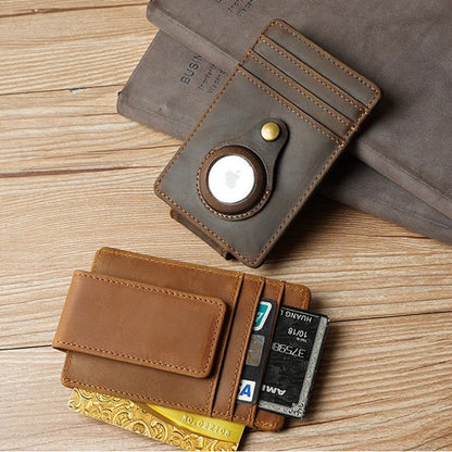 Slim AirTag Leather Wallet