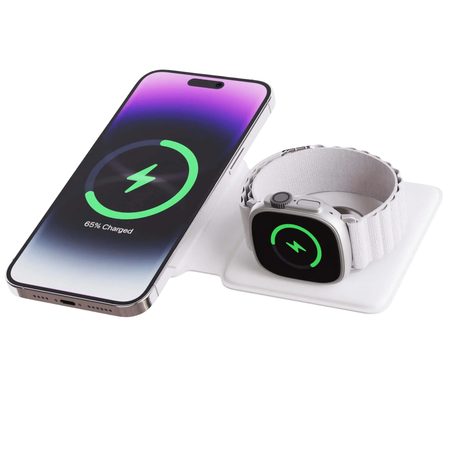 2 in 1 Foldable Charger for Apple