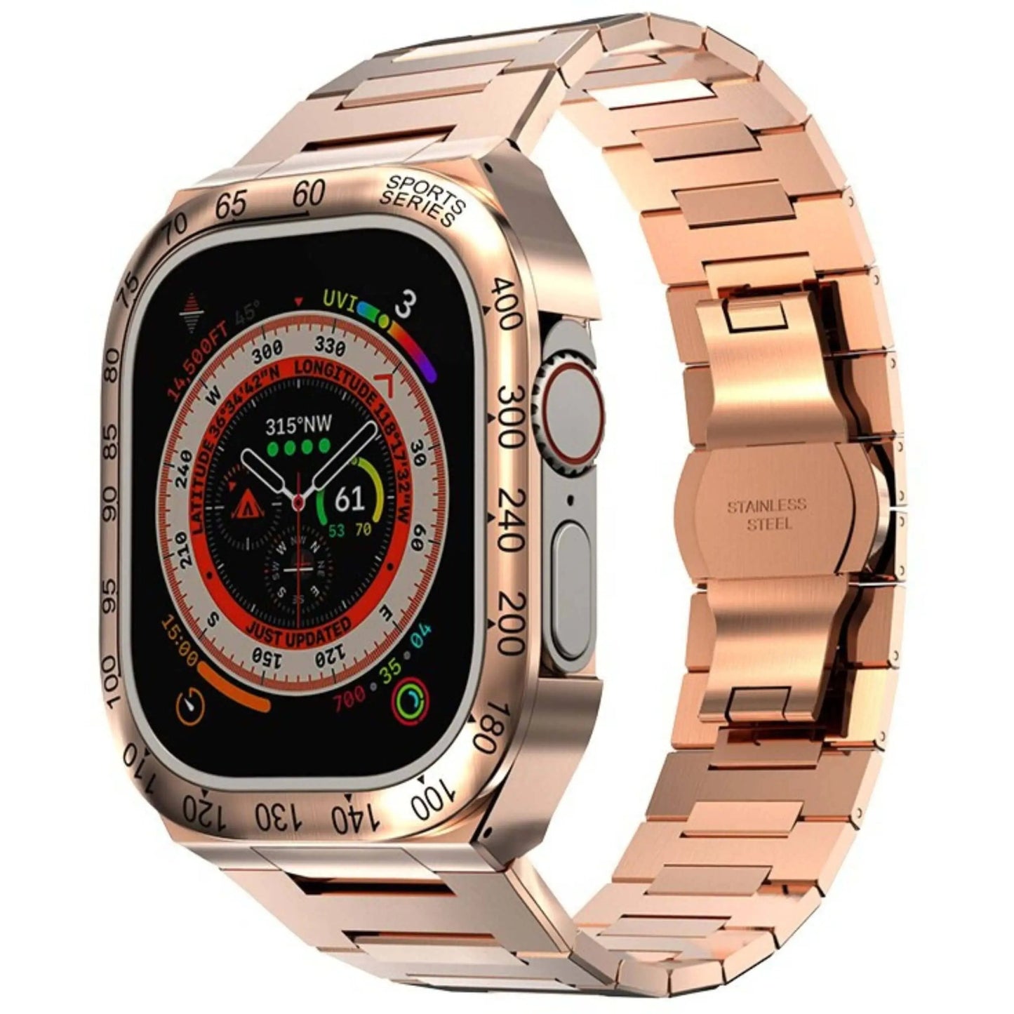 Stainless Steel Case & Band for Apple Watch
