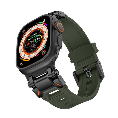 Silicone & Stainless Steel Band for Apple Watch