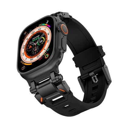 Silicone & Stainless Steel Band for Apple Watch