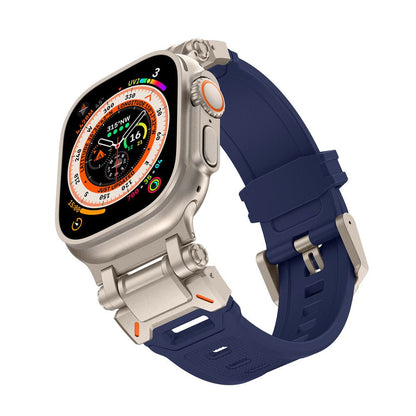 Silicone & Stainless Steel Band for Apple Watch