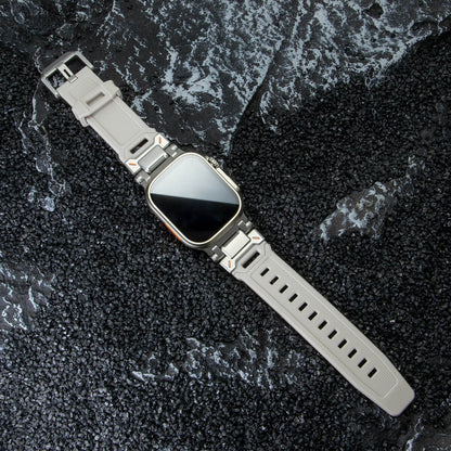Silicone & Stainless Steel Band for Apple Watch