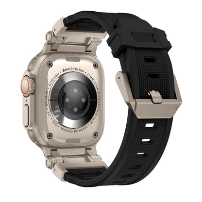 Silicone & Stainless Steel Band for Apple Watch